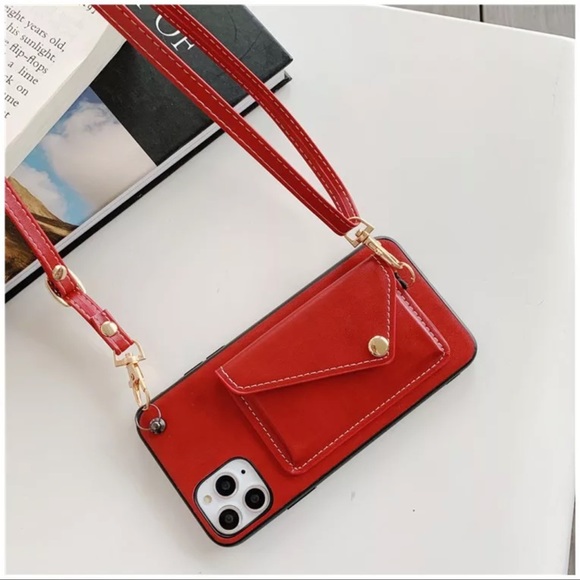 Other - iPhone 12 Pro Leather Case with Card Slot